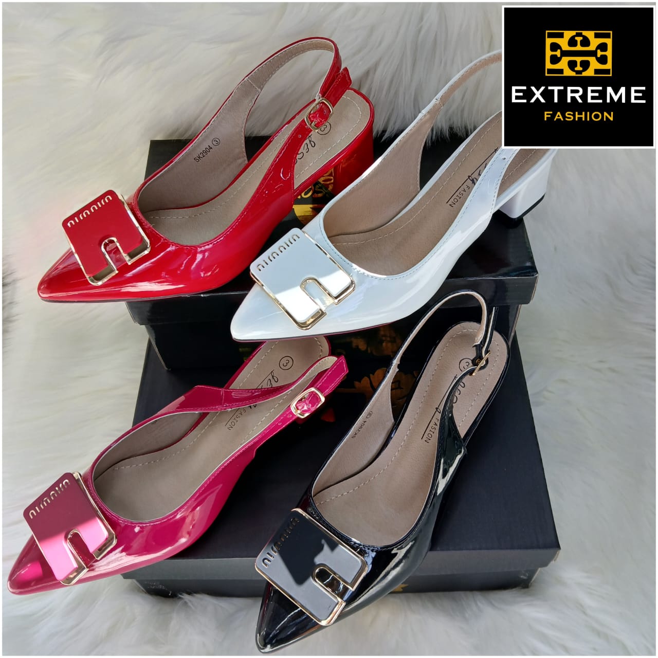 short block pointed heel