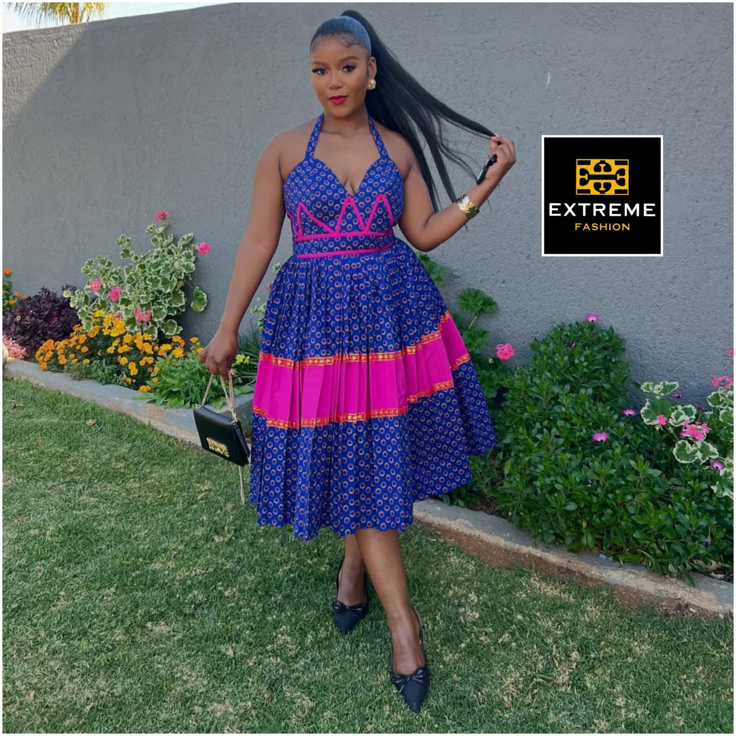 backless traditional dress