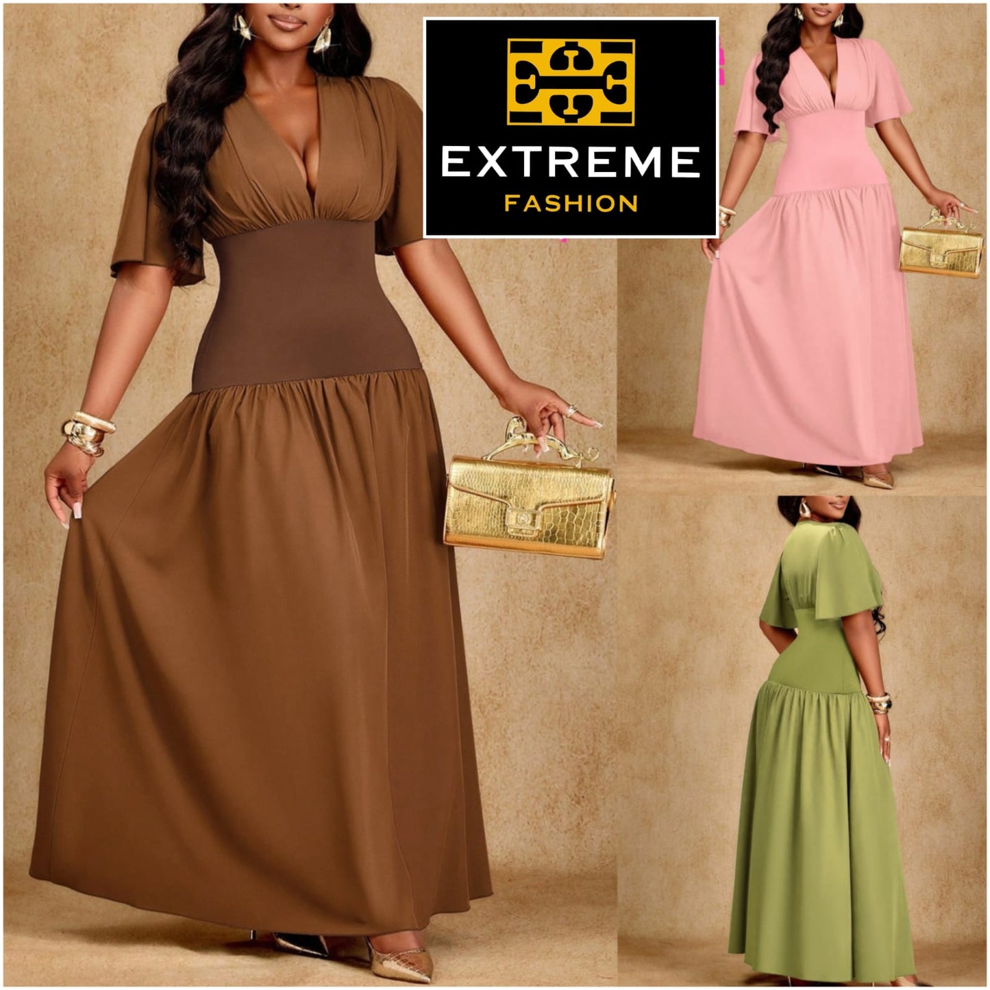 waist stretchable elegent dress