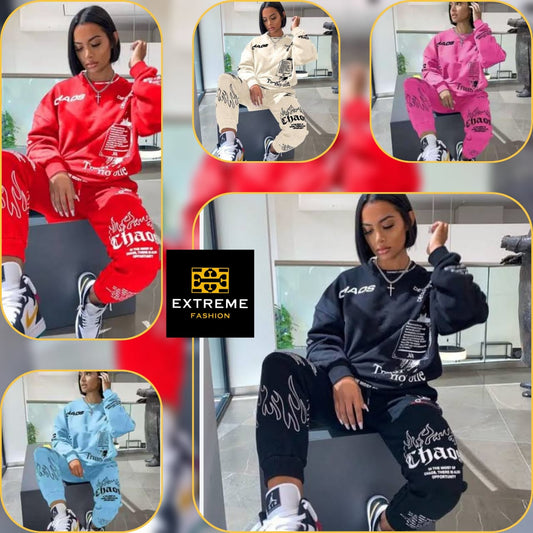 printed letters winter trecksuit