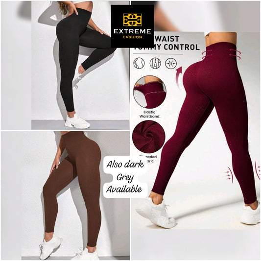 high rise stretch leggings
