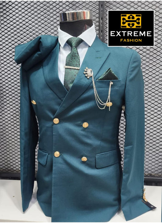 double breasted men's 2pc suit