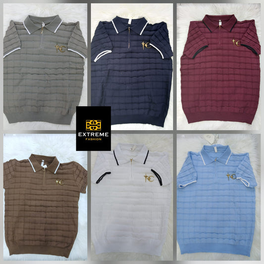 men's knitted golf t shirts