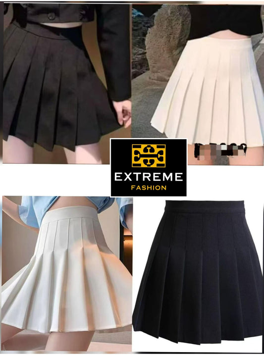 plitted mini skirt